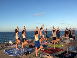 yoga retreat.